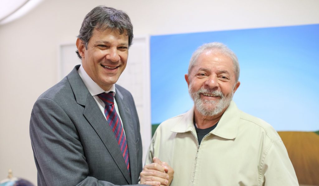 Fernando Haddad e ex-presidente Lula (Foto: Reprodução)