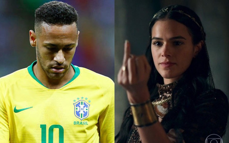 Neymar acende suspeitas de namoro com atriz americana