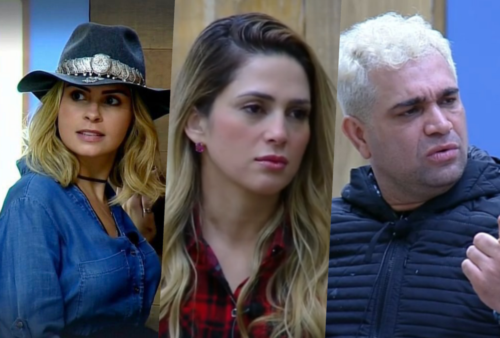 Ana Paula Renault, Nadja Pessoa e Evandro Santo estão na roça da Fazenda 10