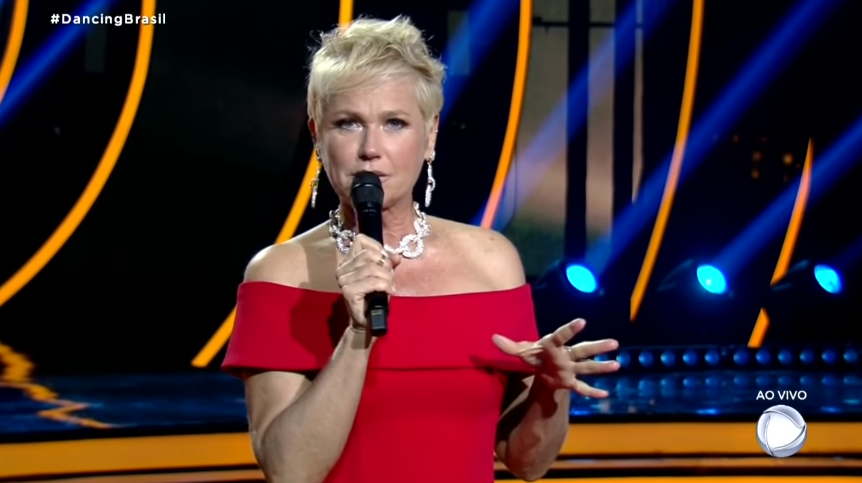 A apresentadora Xuxa Meneghel no Dancing Brasil 4 (Foto: Reprodução/Record)