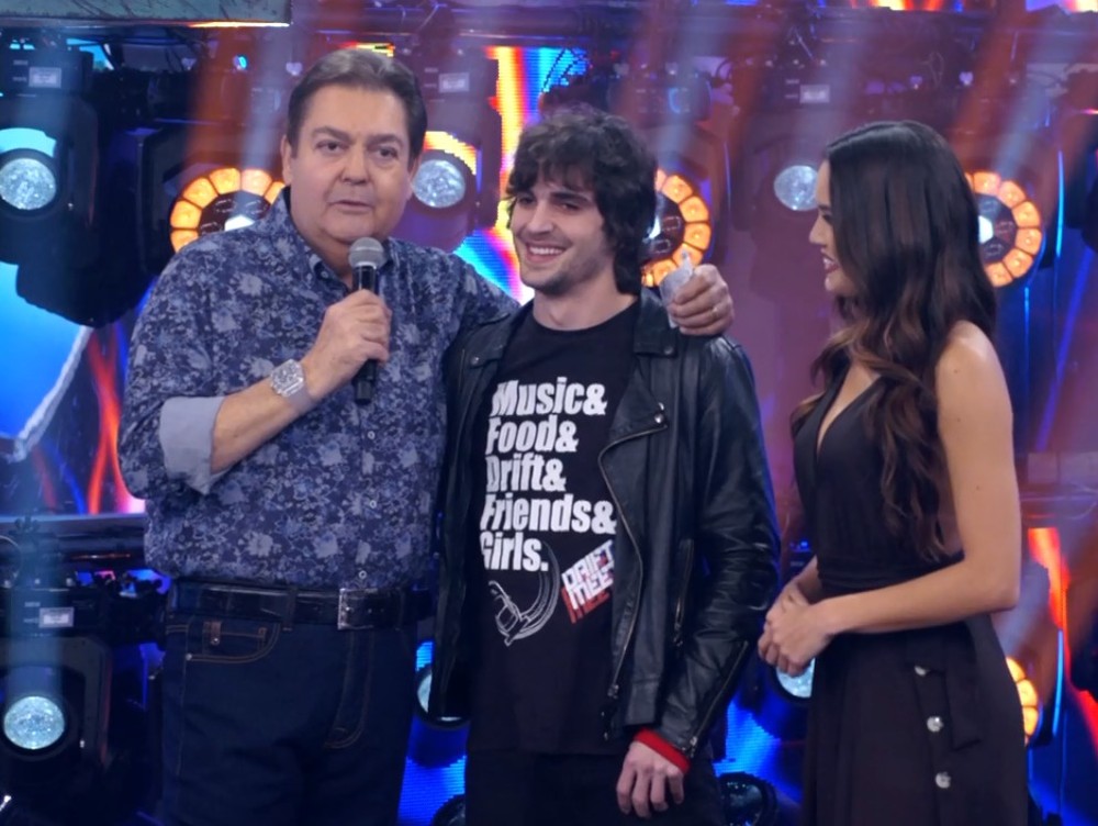 Fiuk no Domingão do Faustão (Foto: Reprodução)