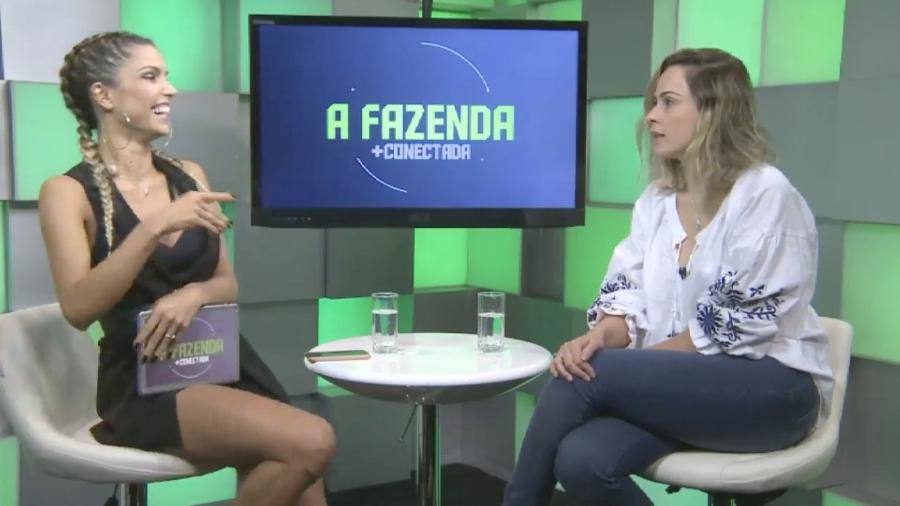 Ana Paula Renault foi entrevista por Flávia Viana (Foto: Reprodução/PlayPlus)