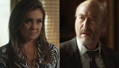 Laureta (Adriana Esteves) e Severo (Odilon Wagner) em Segundo Sol
(Foto: Reprodução/Globo)