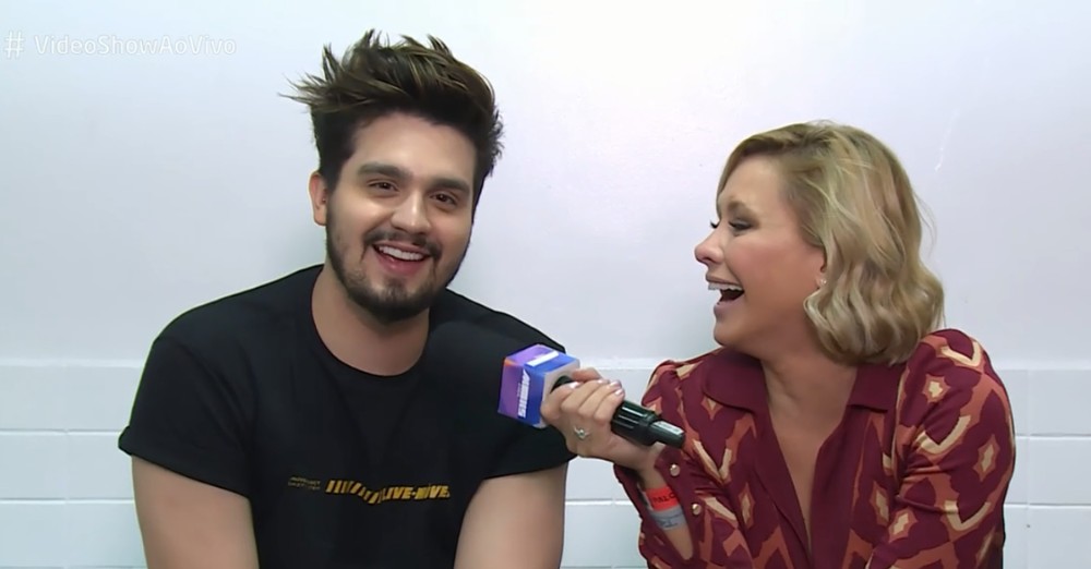 O cantor Luan Santana em entrevista ao Vídeo Show (Foto: Reprodução/Globo)