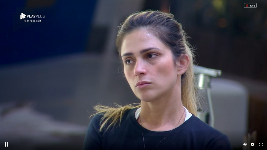 Nadja Pessoa falou sobre a próxima roça (Foto: Reprodução/PlayPlus)