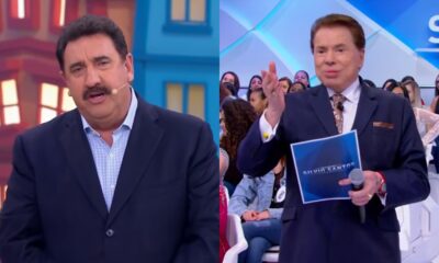 Ratinho e Silvio Santos(Foto: Reprodução)