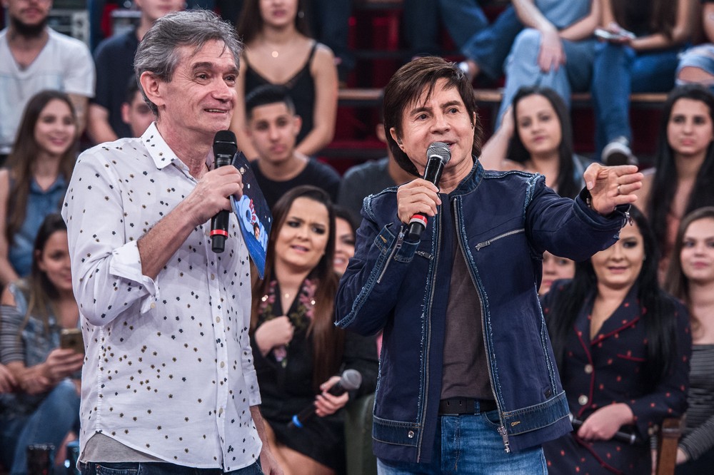 Serginho Groisman e Xororó (Foto: Globo/Fábio Rocha)