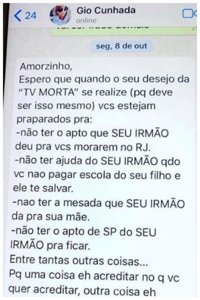 Thiago Gagliasso, irmão de Bruno Gagliasso em briga com Giovanna Ewbank