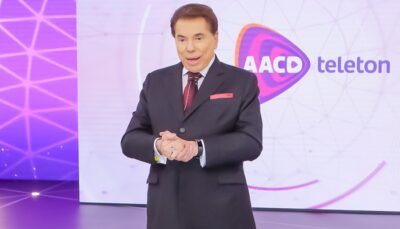 Silvio Santos no encerramento do Teleton 2018
(Foto: Lourival Ribeiro/SBT)