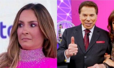 Silvio Santos e Claudia Leitte no Teleton (Foto: Reprodução)