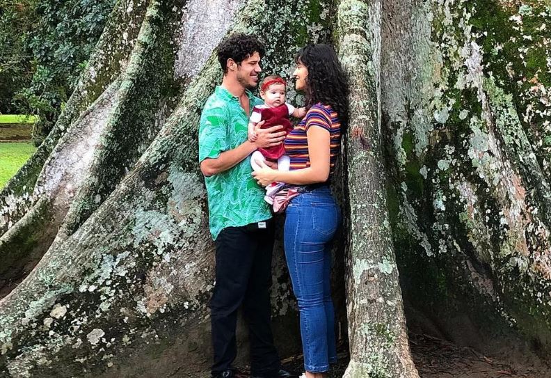 José Loreto, Débora Nascimento e Bella (Foto: Arquivo Pessoal)