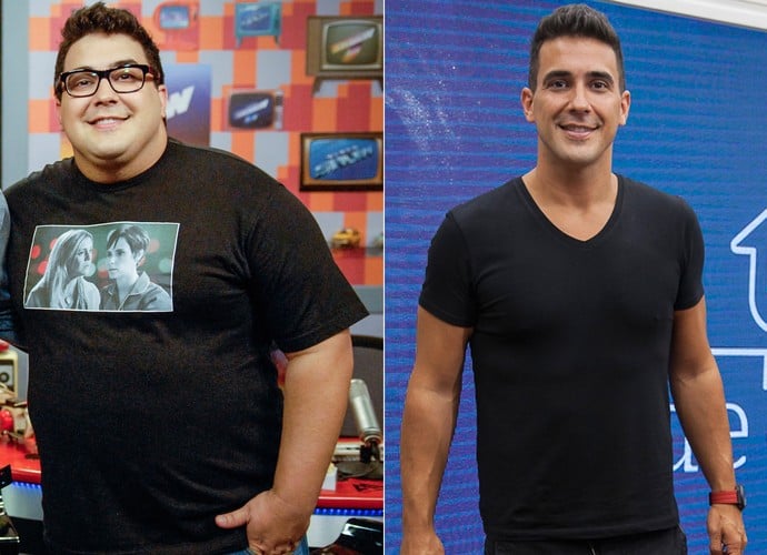 André Marques - Antes e depois (Foto: Rafael Sorín/ TV Globo - Artur