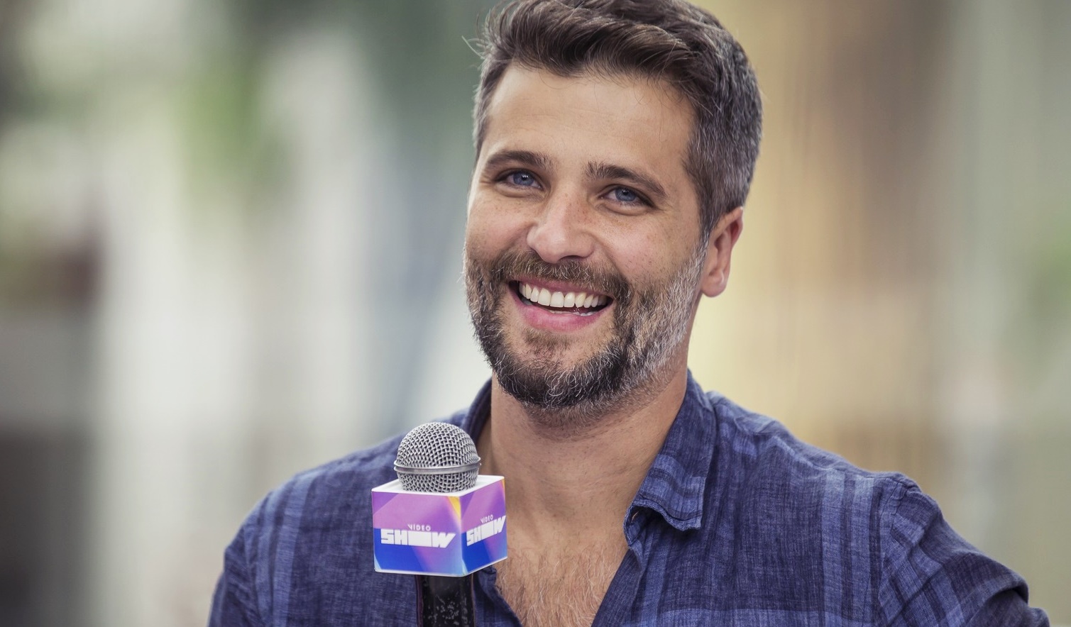 Bruno Gagliasso no Vídeo Show (Foto: Foto: Artur Meninea/Globo)