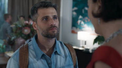 Gabriel (Bruno Gagliasso) e Valentina (Lília Cabral) em O Sétimo Guardião
(Foto: Reprodução/Globo)