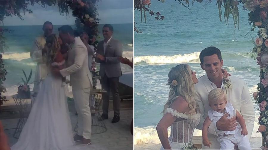 Karina Bacchi e Amaury Nunes se casam (Foto: Divulgação)