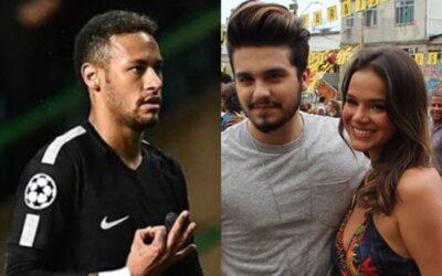 Neymar, Luan Santana e Bruna Marquezine (Foto: Reprodução)