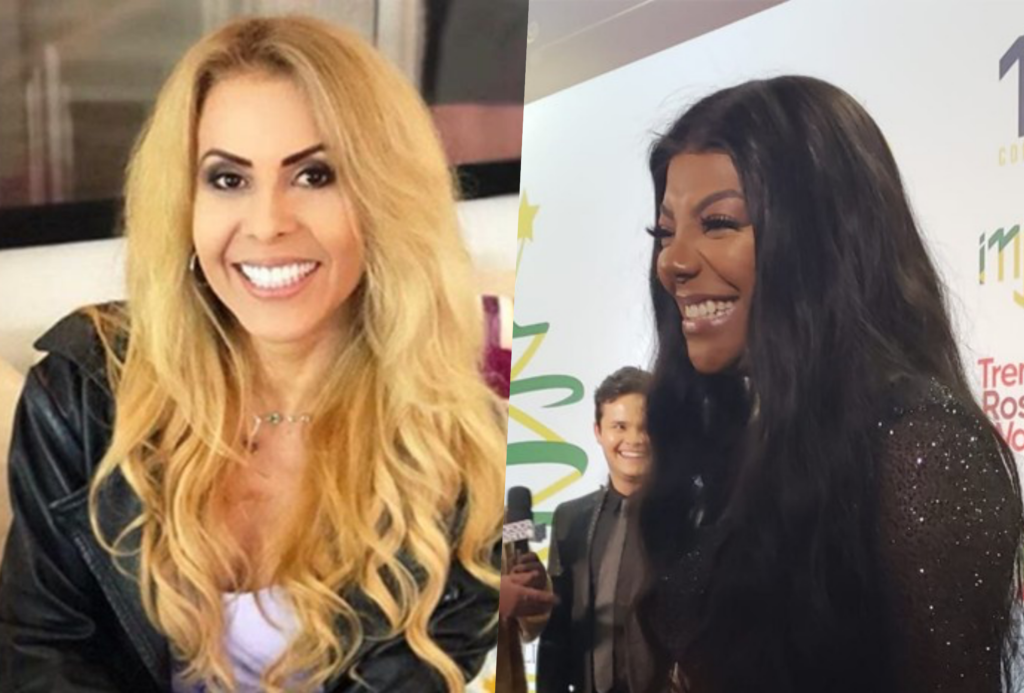 Ludmilla e Joelma passaram por climão no palco de evento (Foto esquerda Joelma e direita Foto da revista Quem)