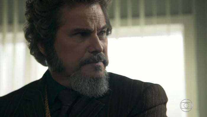 Dom Sabino (Edson Celulari) em O Tempo Não Para (Foto: Reprodução/Globo)