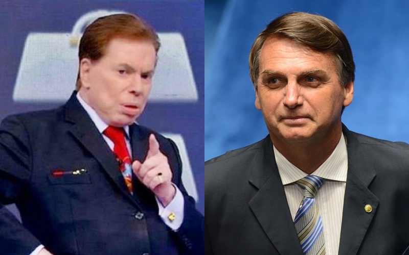 Silvio Santos do SBT e Bolsonaro (Foto: Reprodução)