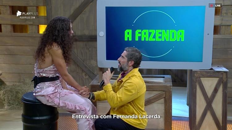 Fernanda Lacerda ficou em choque durante entrevista após eliminação da Fazenda