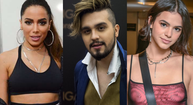 Anitta, Luan Santana e Bruna Marquezine (Foto: Reprodução)