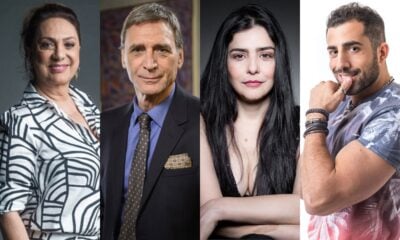 Parte do elenco da novela Órfãos da Terra, a próxima das seis da Globo. (Foto: Reprodução)