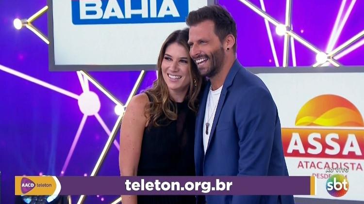 Rebeca Abravanel e Henri Castelli foram "shippados" no Teleton (Foto: Reprodução)