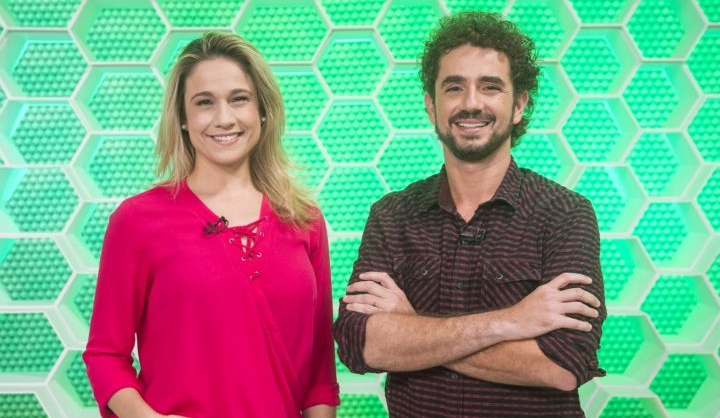 Fernanda Gentil e Felipe Andreoli comandam o Esporte Espetacular na Globo. (Foto: Divulgação/TV Globo)