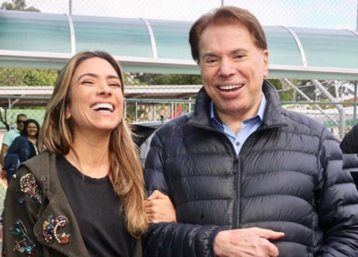 Patricia Abravanel e o pai, o empresário e apresentador Silvio Santos. (Foto: Brazil News)