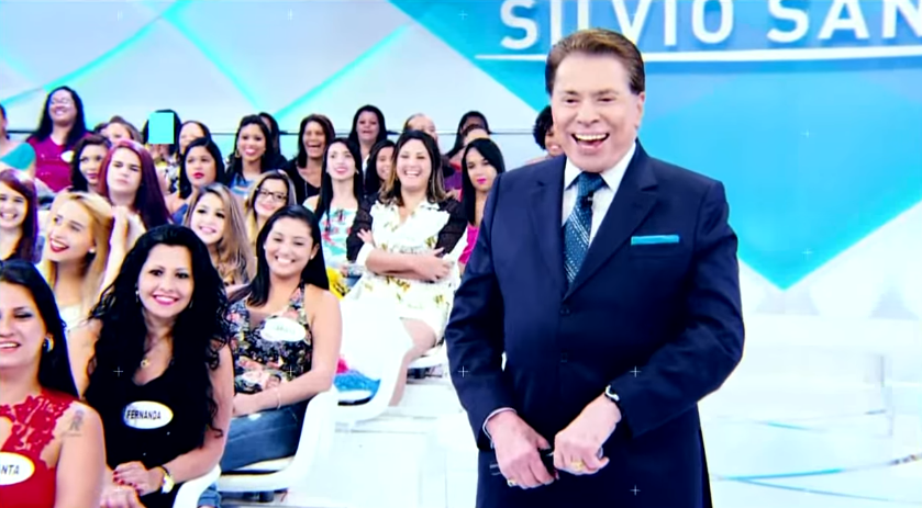 O apresentador Silvio Santos no SBT. (Foto: Reprodução)