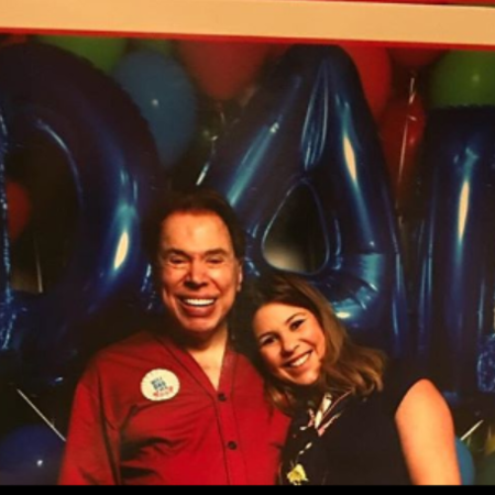 Silvio Santos com Daniela Beyruti (Foto: Reprodução/Instagram)