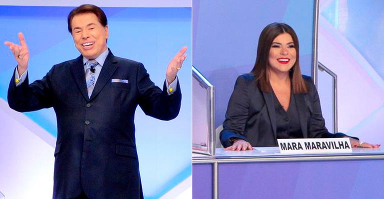 Silvio Santos e Mara Maravilha (Foto: Reprodução)