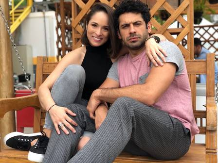 Nathalia Serra e João Baldasserini em O Tempo Não Para (Foto: Divulgação)