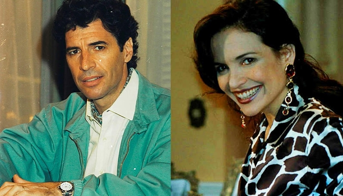 Ypiranga (Paulo Betti) e Scarlet (Luiza Tomé) em A Indomada (Foto: Acervo Globo)