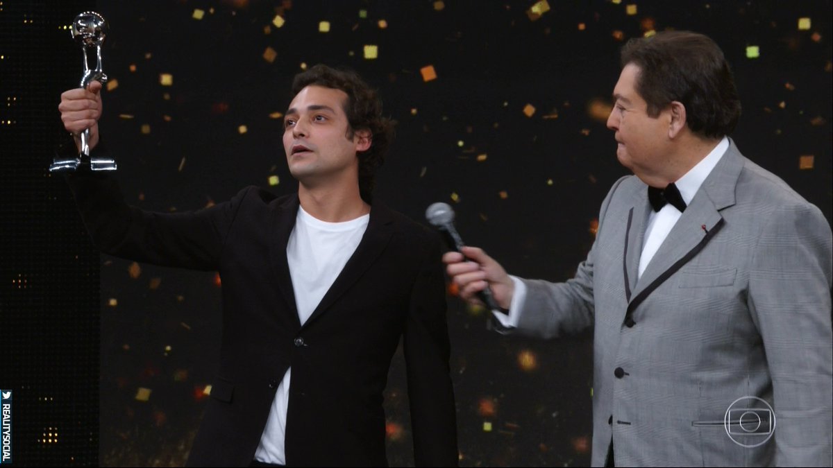 O ator e humorista Eduardo Sterblitch no Troféu Domingão (Foto: Reprodução/Globo)