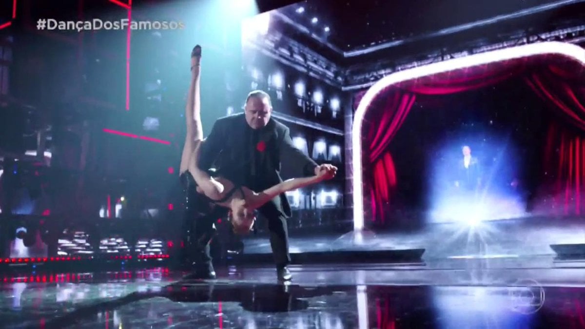 Leo Jaime na Dança dos Famosos (Foto: Reprodução/Globo)