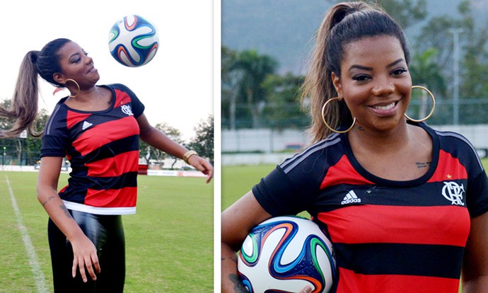 Ludmilla mostra habilidade com a bola (Foto: André Durão/ Globo Esporte)