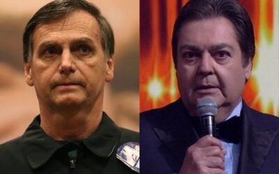 Bolsonaro e Faustão na Globo (Foto: Reprodução)