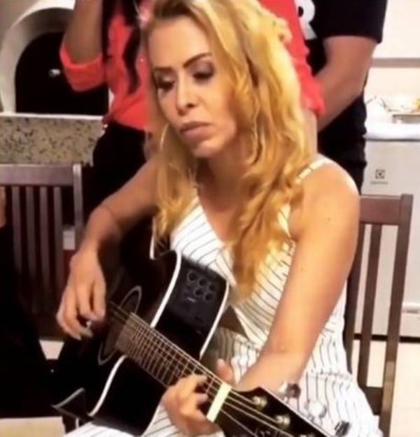 Joelma em comemoração de Natal (Foto: Reprodução)