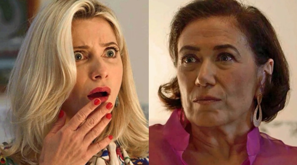 Valentina (Lília Cabral) e Marilda (Letícia Spiller) em O Sétimo Guardião (Foto: Globo/Raquel Cunha)