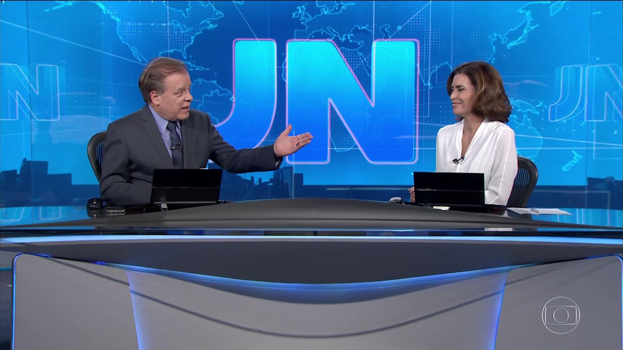 Chico Pinheiro e Giuliana Morrone no Jornal Nacional (Foto: Rprodução/Globo)