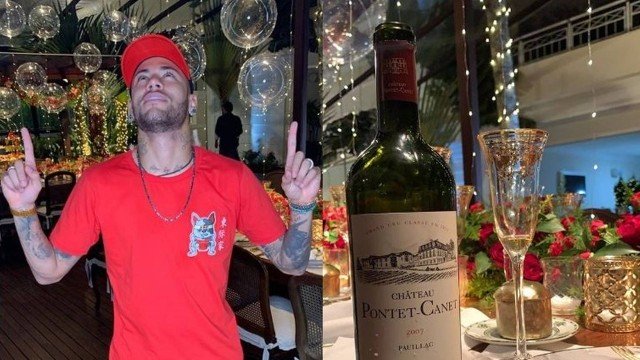 Neymar em sua ceia de Natal no Guarujá (Foto: Reprodução/Instagram)