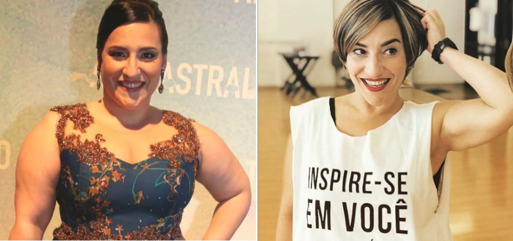 Antes e depois de Simone Gutierrez, atriz da Globo (Foto: Divulgação)