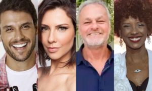 Elenco da novela Topíssima, da Record. (Foto: Reprodução)