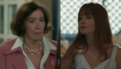 Valentina (Lília Cabral) e Luz (Marina Ruy Barbosa) em O Sétimo Guardião
(Foto: Reprodução/Globo)