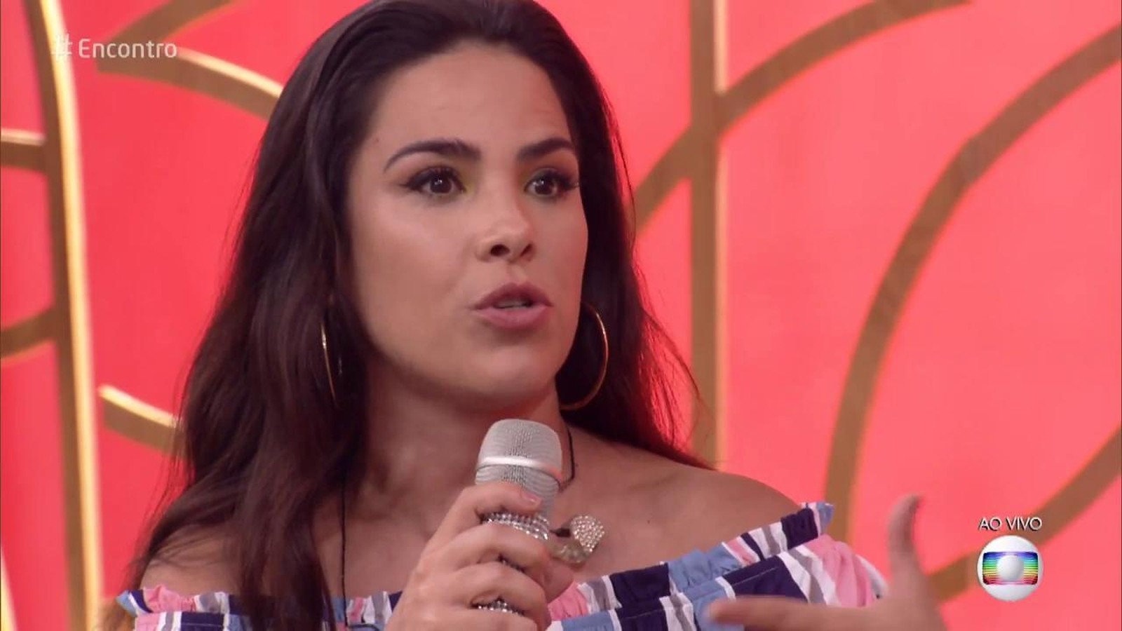 Wanessa esteve presente no Encontro com Fátima Bernardes nesta sexta-feira (Foto: Reprodução)