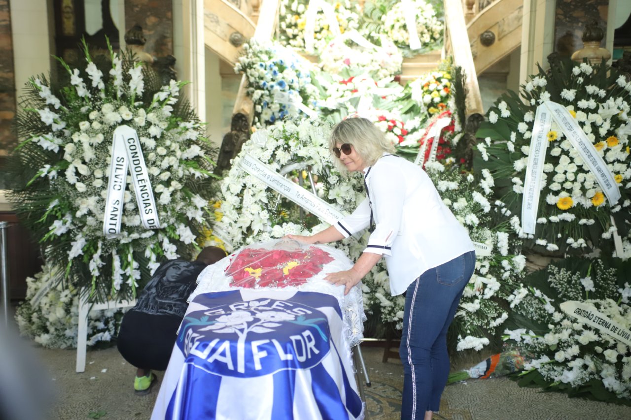 Mary Mallandro se despediu de Wagner Montes (Foto: Daniel Pinheiro/AgNews)