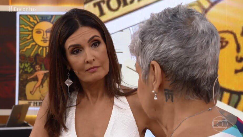 Fátima Bernardes em conversa com astróloga (Foto: Divulgação/Globo)