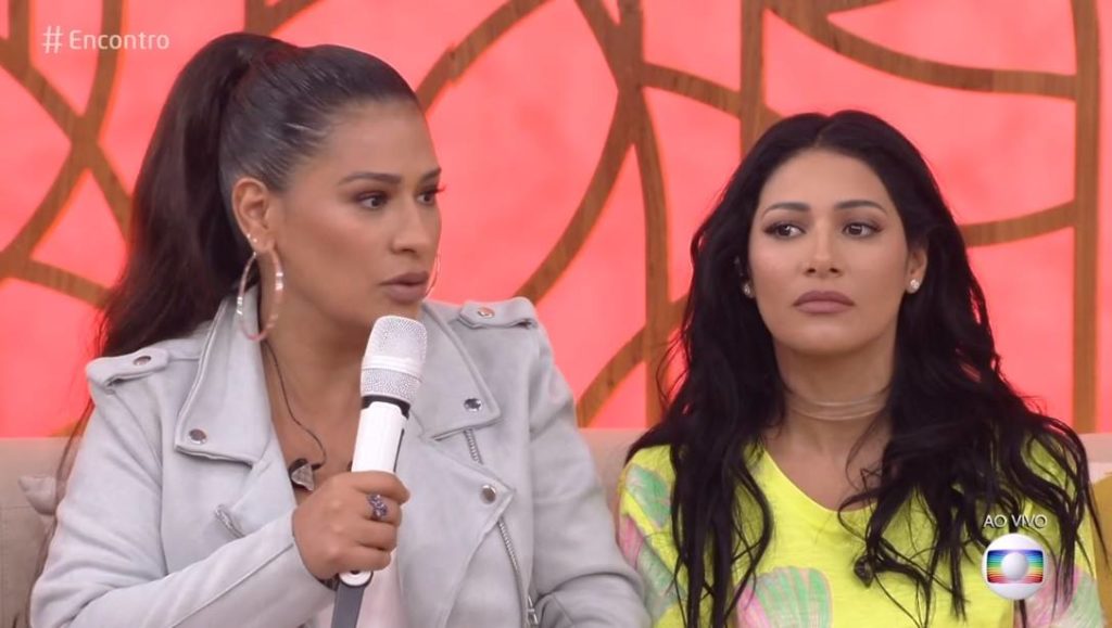 Simone e Simaria no Encontro com Fátima Bernardes na Globo (Foto reprodução: Globo)