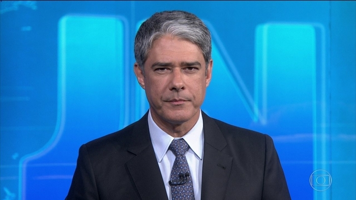 O apresentador William Bonner no Jornal Nacional (Foto: Reprodução/Globo)